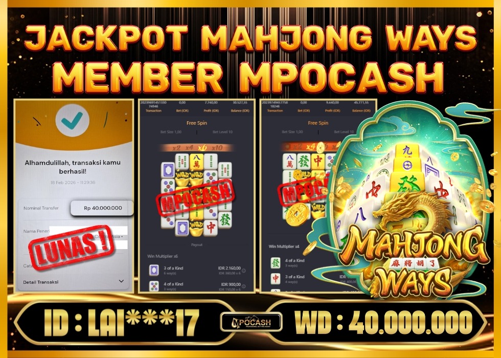 MPOCASH JACKPOT MAHJONG WAYS